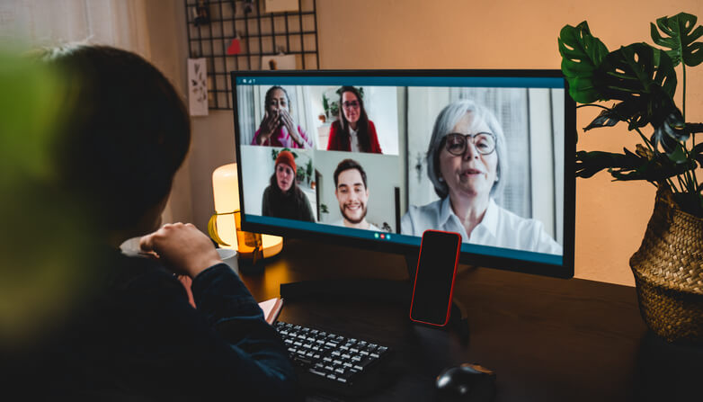 A clinical research training graduate attending an online Clinical Research and Pharmacovigilance class