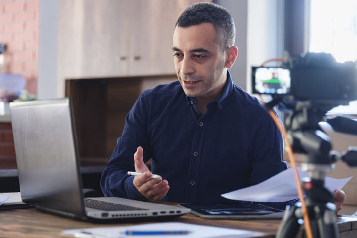 An instructor leading a GMP compliance session